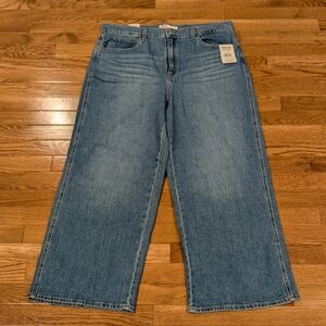 Signature by Levi Strauss Light Blue High-rise Wide-leg Jeans Size 16